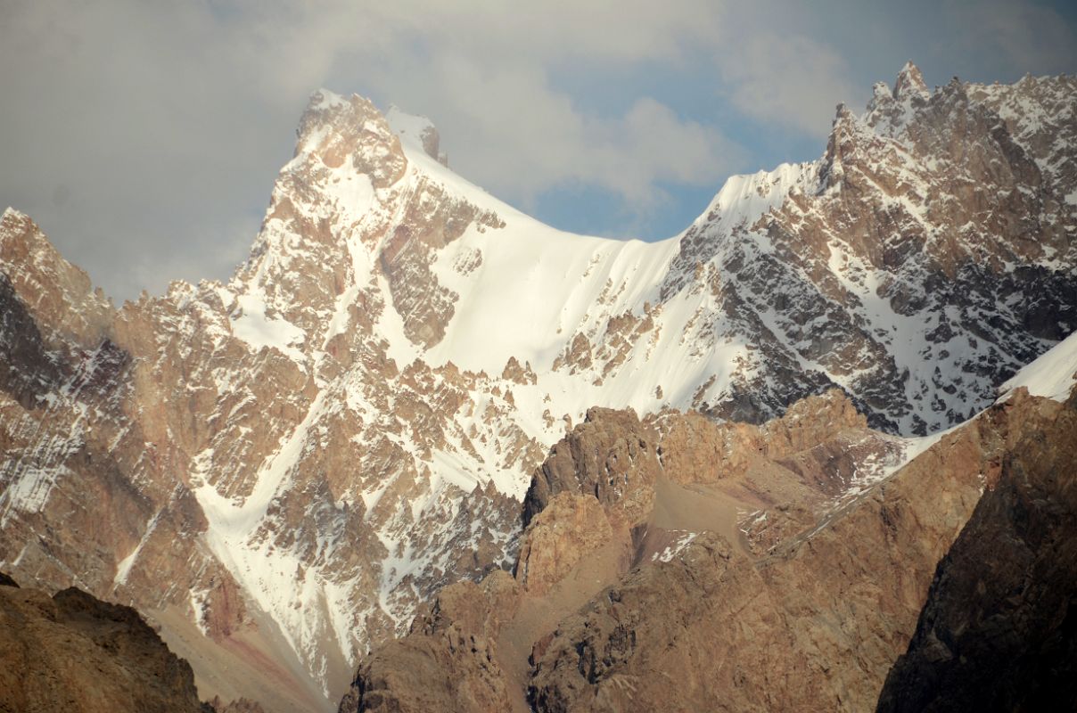 21 Mountain Close Up To The East From River Junction Camp 3824m Late Afternoon In The Shaksgam Valley On Trek To K2 North Face In China